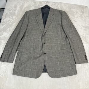 Brooks Brothers 1818 Madison Blazer Mens 50XL Glen Plaid Wool Loro‎ Piana Preppy